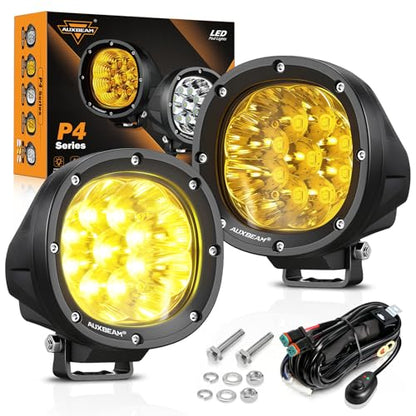 4 Inch 90W LED Amber Driving Pods (P4 Series-Amber Spot Beam)