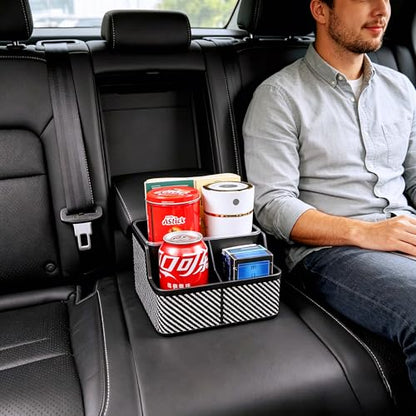 Car Seat Organizer with Compartment (Black)