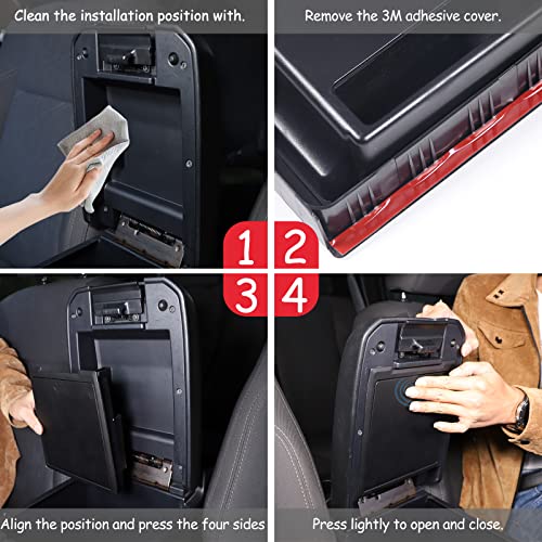 Car Center Console Organizer Armrest Hidden Storage Box Compatible with Toyota Tacoma 2016