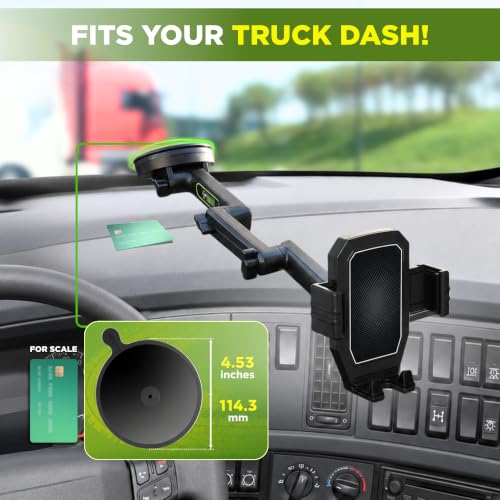 Truck Phone Mount + Dash Pad (Black)