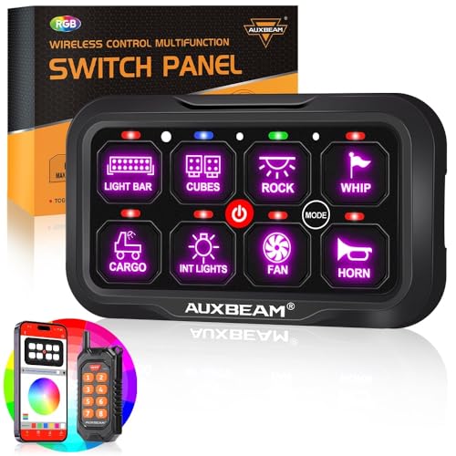 8 Gang Switch Panel Bluetooth RGB AC (8 Gang Remote Bluetooth Panel)
