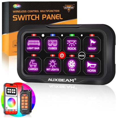 8 Gang Switch Panel Bluetooth RGB AC (8 Gang Remote Bluetooth Panel)