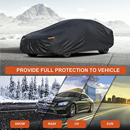 7 Layers Waterproof Coupe Car Cover Custom Fit Toyota MR2 1984 (PE-Black / Custom Fit Toyota MR 2)