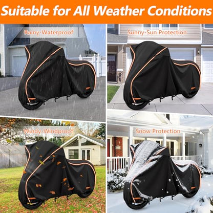 Motorcycle Cover for Kawasaki Ninja 400 (Black / for Kawasaki Ninja)