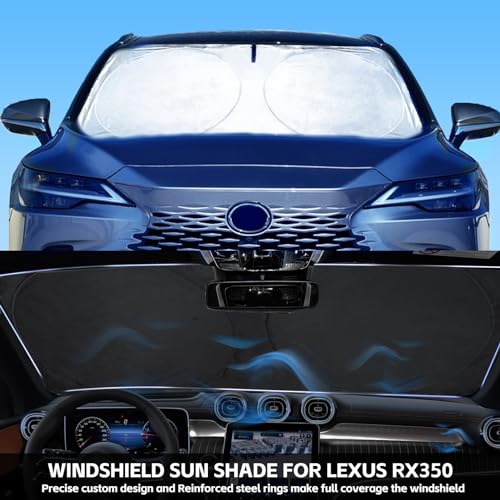 Windshield Sun Shade for 2016 (Custom-fit for Lexus RX SUV 16-25)