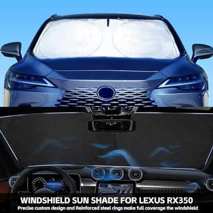 Windshield Sun Shade for 2016 (Custom-fit for Lexus RX SUV 16-25)
