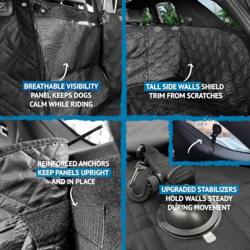 Bulldogology Cargo Mesh SUV Cargo Liner for Dogs (Mesh Black / XL)