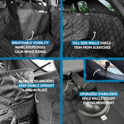 Bulldogology Cargo Mesh SUV Cargo Liner for Dogs (Mesh Black / XL)