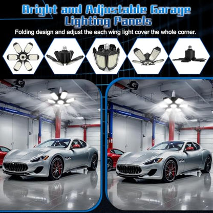 Garage Light Super Brighter 15000LM Garage Light Bulb 150 Watt Equivalent Screw into E26 Socket w (150W - 1Pack)