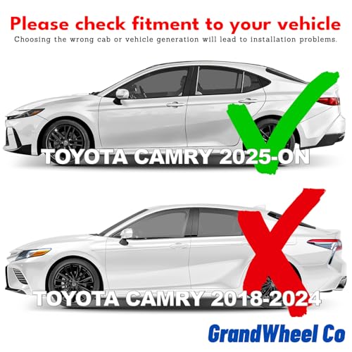 Window Deflectors Smoke Tinted in (For Camry Sedan 25-26)