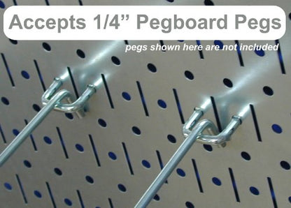 Pegboard Organizer 4 ft. Metal Pegboard Standard Tool Storage Kit with Green Toolboard and Blue Accessories (Green Pegboard with Blue Accessories)