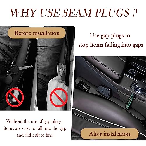 2PCS Car Seat Gap Filler (Black/2pcs)