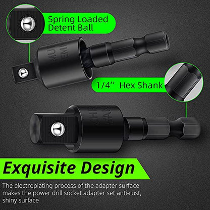 105 Degree Right Angle Drill Adapter Set (4*black)