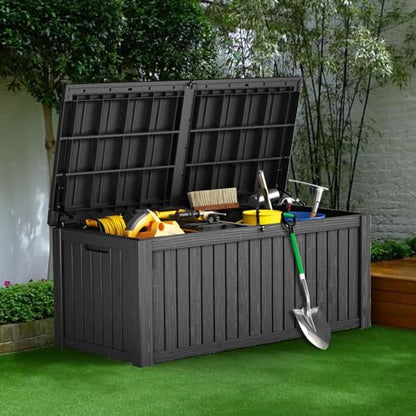 180 Gallon Resin Deck Box (Black pro / 180 Gallon)