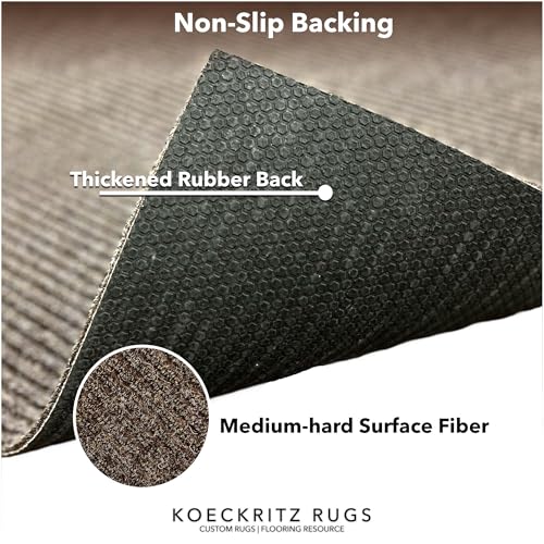 Heavy Duty Durable All Weather Indoor (4' x 7' (Rectangular) / Brick)