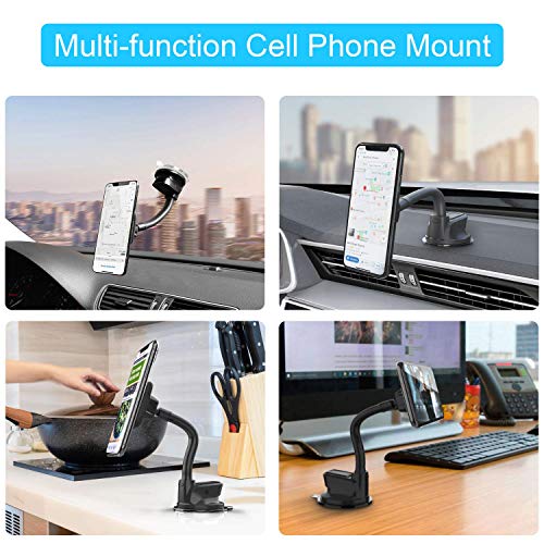 Magnetic Car Phone Holder Mount with Flexible Gooseneck Arm