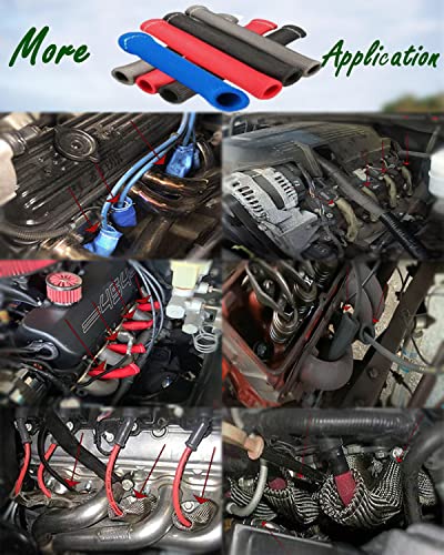 Spark Plug Wire Heat Shield Boots Protector (Purple)