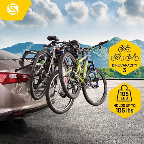 Bones EX 3 Bike Trunk Rack Bicycle Carrier (Bones EX Trunk / 3 Bike Carrier)