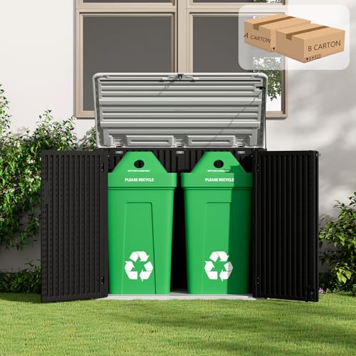Large Outdoor Storage Shed (Gray-48 cu ft)