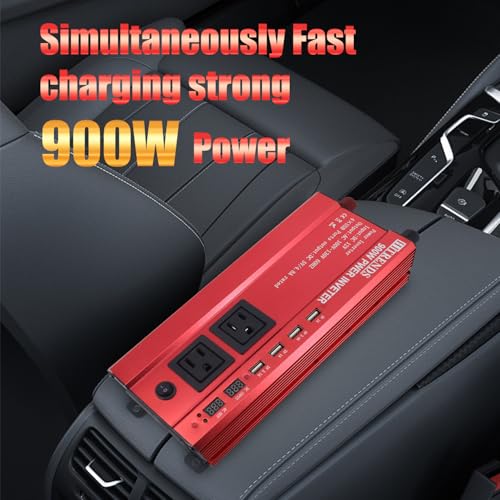 900W Car Power Inverter 12V to 110V (900W)