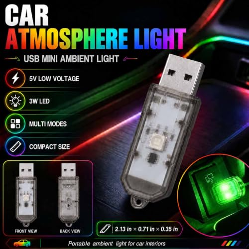 2PCS Mini USB LED Lights (Colorful)
