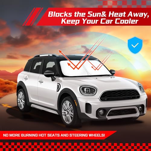 Windshield Sun Shade for Mini Countryman Cooper F60 2017 (for Mini Countryman Cooper F60 2017-2026)