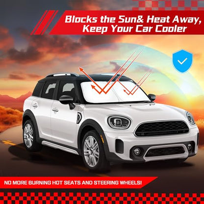 Windshield Sun Shade for Mini Countryman Cooper F60 2017 (for Mini Countryman Cooper F60 2017-2026)