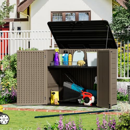 Large Outdoor Storage Shed (Coffee-48 cu ft)