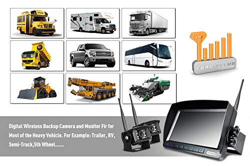 Digital Wireless Backup Camera System Kit (Brown+Black / 7-Inch 2 cameras)