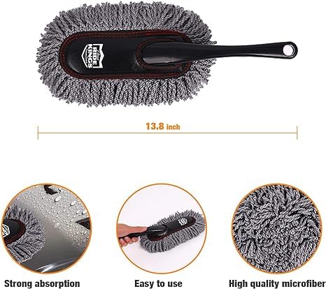 Car Duster Exterior with Extendable Handle (Gray)