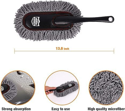 Car Duster Exterior with Extendable Handle (Gray)