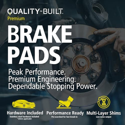 Premium Ceramic Rear Brake Pads 1001