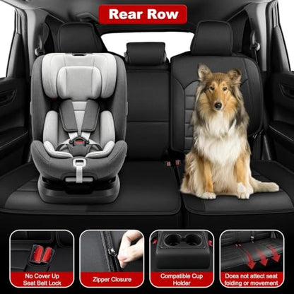 For Honda CR V CRV 2017 (#081 black / 1. CR-V 2017-2026-5 Seat Covers Set Custom Fit)