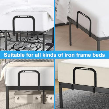 Extra Tall Mattress Slide Stopper Holder Gripper Retainer Bar for Metal to Keep Mattress from Sliding (2 Pcs - Extra Tall)
