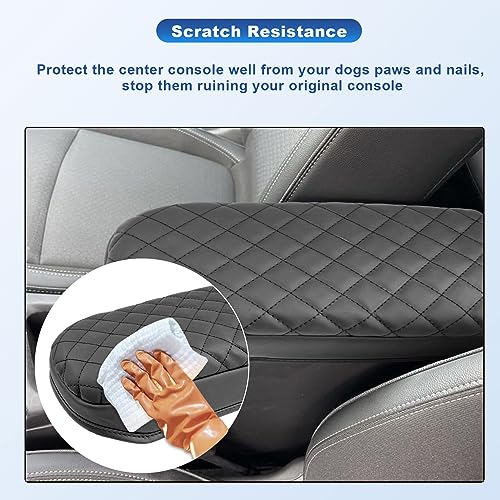 2024 2025 Trax Center Console Cover for 2024 2025 Chevy Trax Armrest Cover Middle Console Pad Arm Rest Cover 2024 Trax 2025 Accessories (Black)