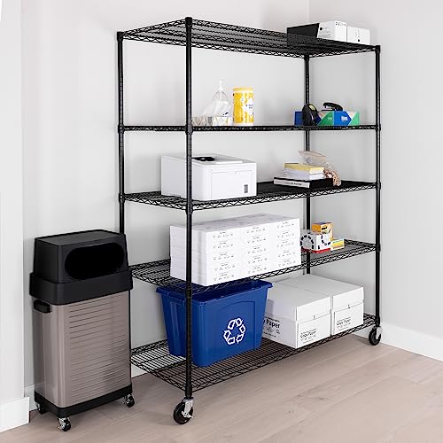 UltraDurable 5 (Black / 5-Tier Shelving, 60" W x 24" D)