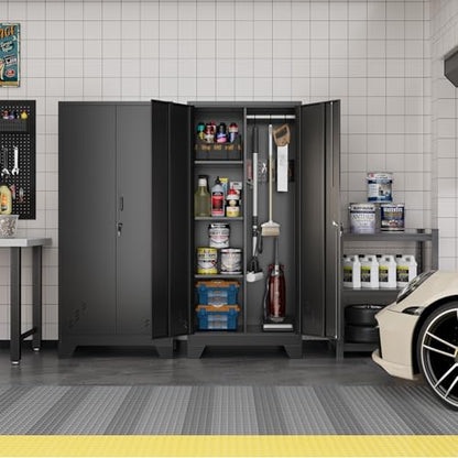 Metal Garage Storage Cabinet for Home (Black / 61 "H Storage Cabinet)