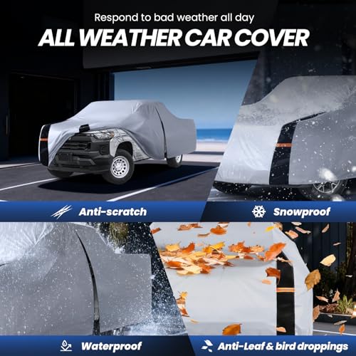 Multi Layer Chevy Colorado Truck Cover (W.Fit Colorado Extended/Crew/Regular Cab SB / White Truck Cover)