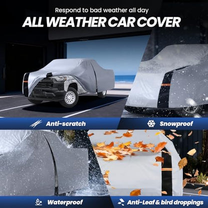 Multi Layer Chevy Colorado Truck Cover (W.Fit Colorado Extended/Crew/Regular Cab SB / White Truck Cover)