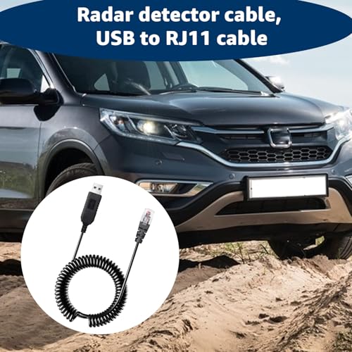USB to RJ11 Radar Detector Power Cable for Uniden Escort Beltronics etc (9.8ft)