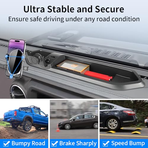 Car Phone Holder Center Console Organizer For Jeep Wrangler JL JLU 2018 2019 2020 2021 2022 2023 (for Jeep Wrangler JL 2018-2023)