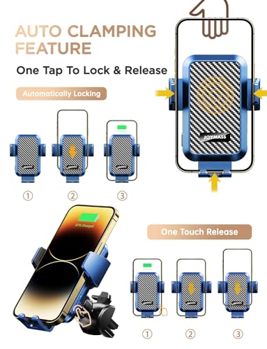 Wireless Car Charger (BLUE)