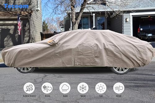 Thick Shell Waterproof All Weather Car Cover (Brown / 3XL：for Sedan(Lenght 170"190" ))