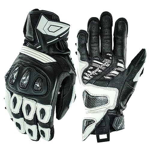 SPS 3 Motorcycle Gloves (White SPS-3 / XL Adult)