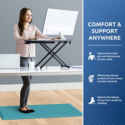 Kitchen Mat Cushioned Anti Fatigue Rug Standing and Comfort Floor Mats (Green / 39"L x 17.3"W x 0.5"Th)