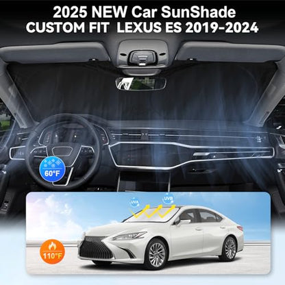 Windshield Sun Shade for Lexus ES 2019 (for 2019-2025 Lexus ES)