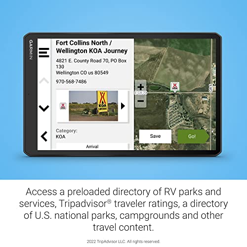 RV 1095 10” GPS RV Navigator (10" without Dash Cam)