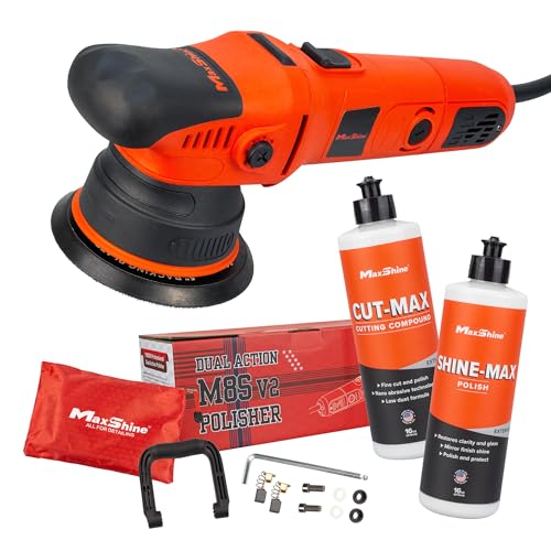 3 Piece M8S V2 Dual Action Polisher & 16oz Cut & Polish Detailing Kit (5" Cut & Polish Kit)