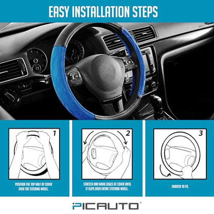 Steering Wheel Cover (Blue)