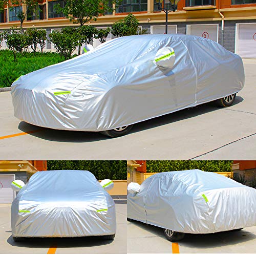 Oxford Car Cover Waterproof All Weather for Automobiles (C4-Fit sedan length (194" to 208"))